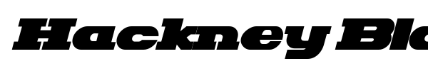 Hackney Block font preview